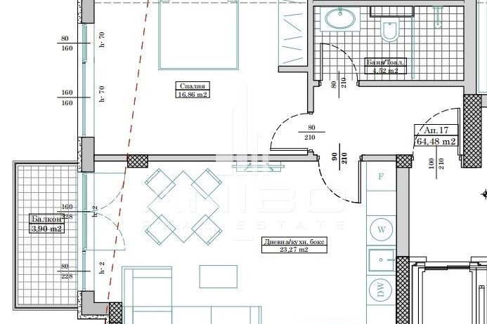 2-bedroom apartment in Varna, Levski 1