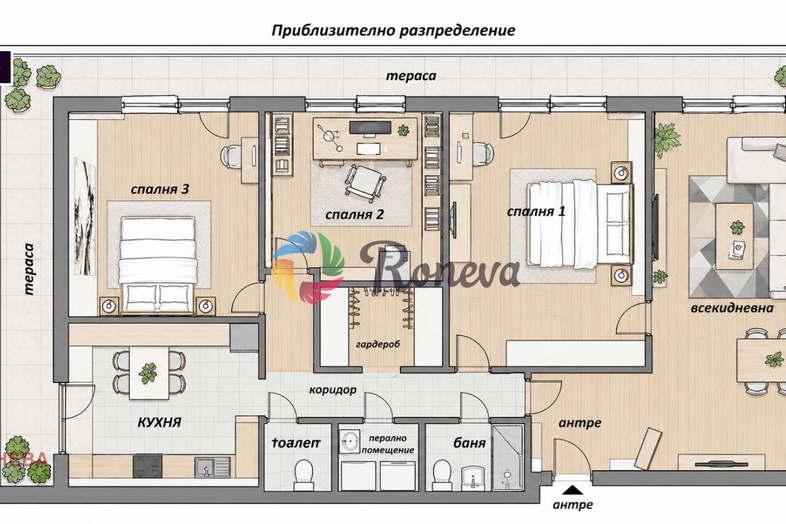 4-bedroom apartment in Varna, Levski 1