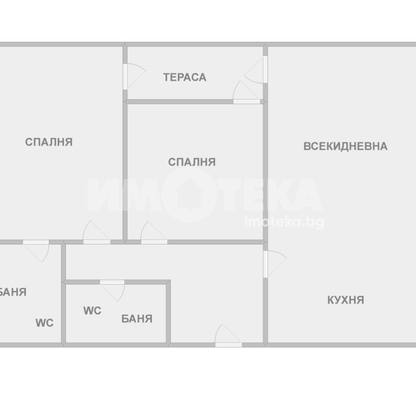 Снимка 2 — Тристаен апартамент с морска панорама в м-т Евксиноград, Варна
