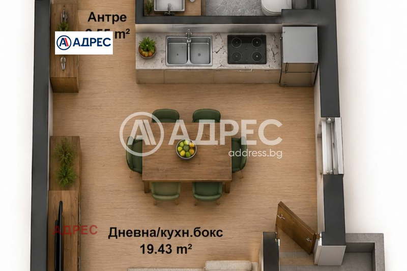 Двустаен апартамент в Пчелина, Варна с източно изложение