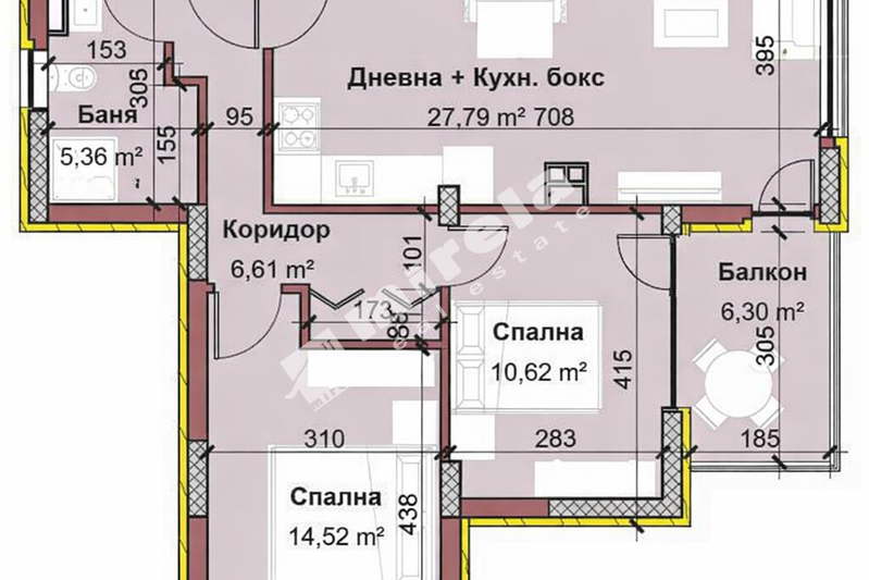3-bedroom apartment in Varna, Vinica