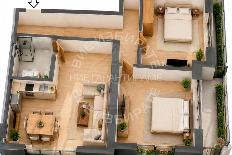 3-bedroom apartment in Varna, Vinica