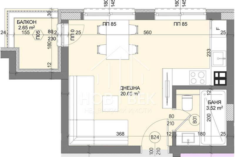 1-bedroom apartment in Varna, Vladislav Varnenchik 1