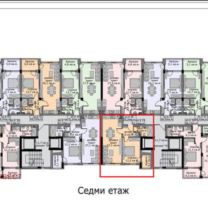 Снимка 2 — Двустаен апартамент с източно изложение във Варна, Владислав Варненчик