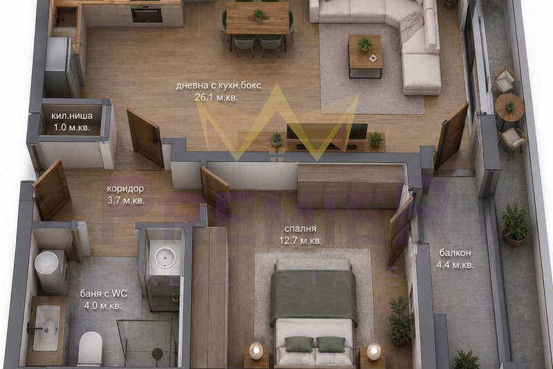 2-bedroom apartment in Varna, Vladislav Varnenchik 1