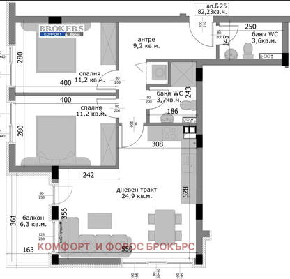 Photo 2 — 3-bedroom apartment in Varna, Vladislav Varnenchik 1