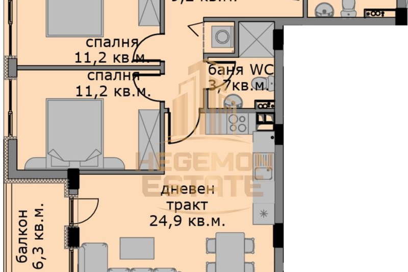3-bedroom apartment in Varna, Vladislav Varnenchik 1