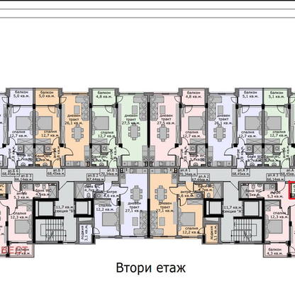 Снимка 2 — Тристаен апартамент с тераса във Варна, Владислав Варненчик