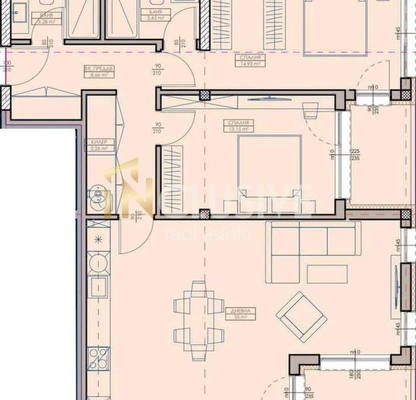 Снимка 2 — Тристаен апартамент с две лоджии в Възраждане 1, Варна