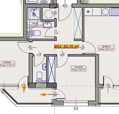 Photo 2 — 3-bedroom apartment in Varna, Vyzrajdane 1