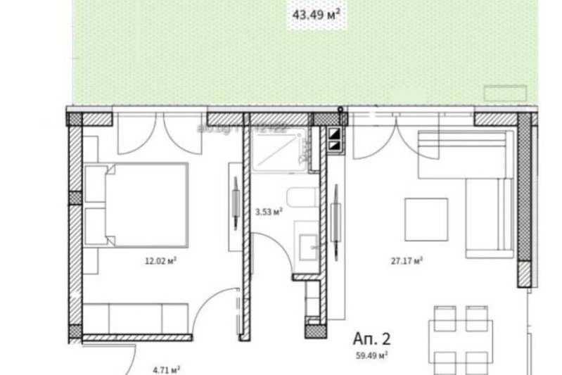 2-bedroom apartment in Oblast Pazardjik, Velingrad