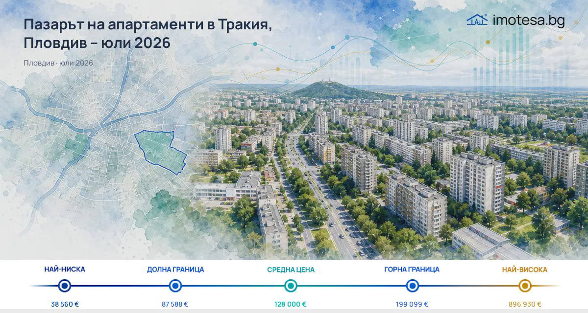 Trakia: typical asking price above city level as of July 2026