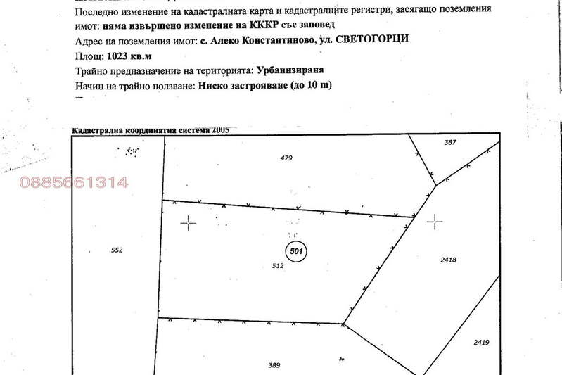 Plot in Oblast Pazardjik, с. Алеко Константиново