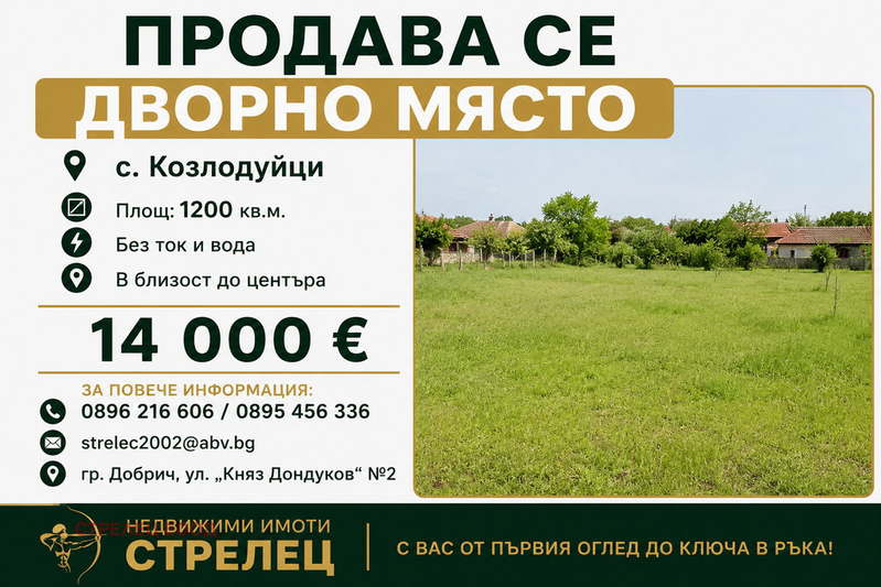 Plot in Dobrich, Kozloduici