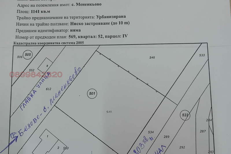 Plot in Oblast Pazardjik, Menenkiovo