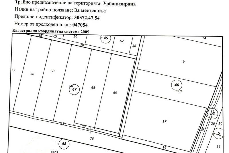 Парцел в Пазарджик, с. Звъничево