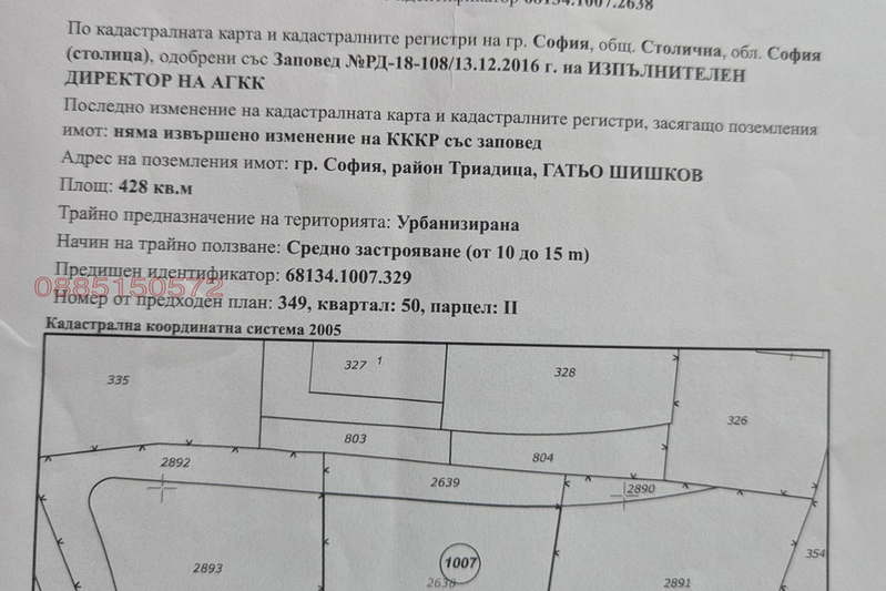 Парцел в София, Кръстова вада
