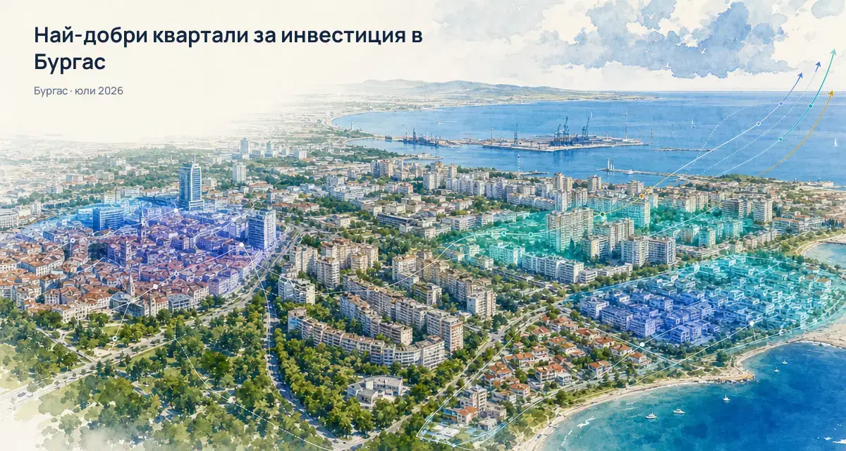 Инвестиция в апартамент под наем в Бургас: Топ квартали и тенденции – юли 2026