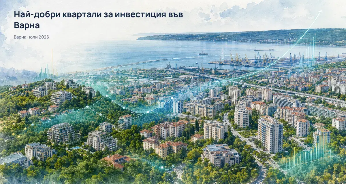 Инвестиция във Варна: топ квартали за апартамент под наем – Q2 2026