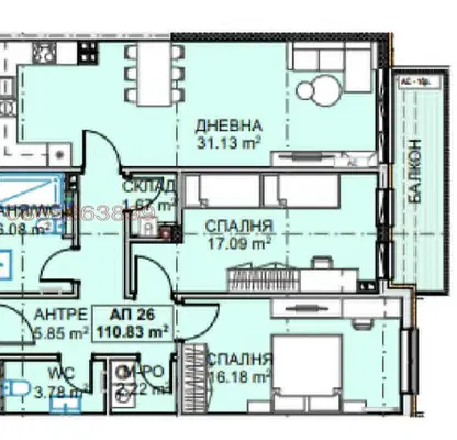 Photo 4 — 3-bedroom apartment in Sofia, Bojurishte