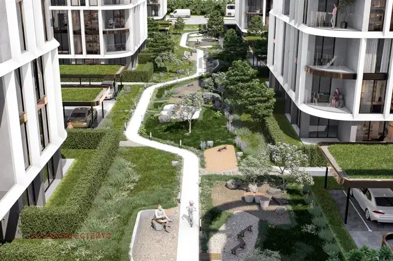 Spacious 4-room apartment in Horizont, Burgas with terraces