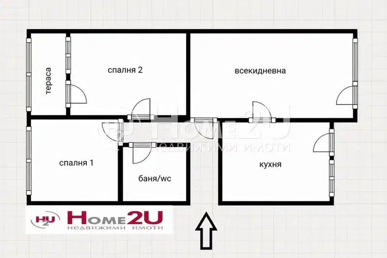 Three-room apartment in Lazur, Burgas with renovation potential