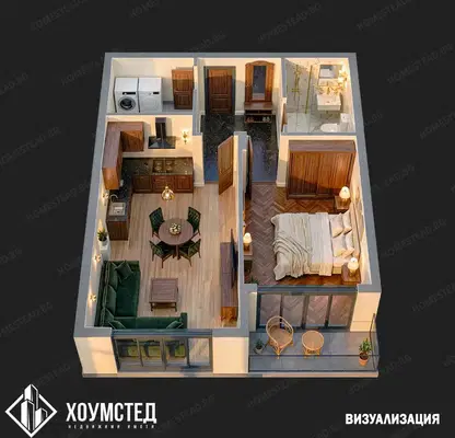 Photo 3 — Two-room apartment in Madika, Burgas with functional layout