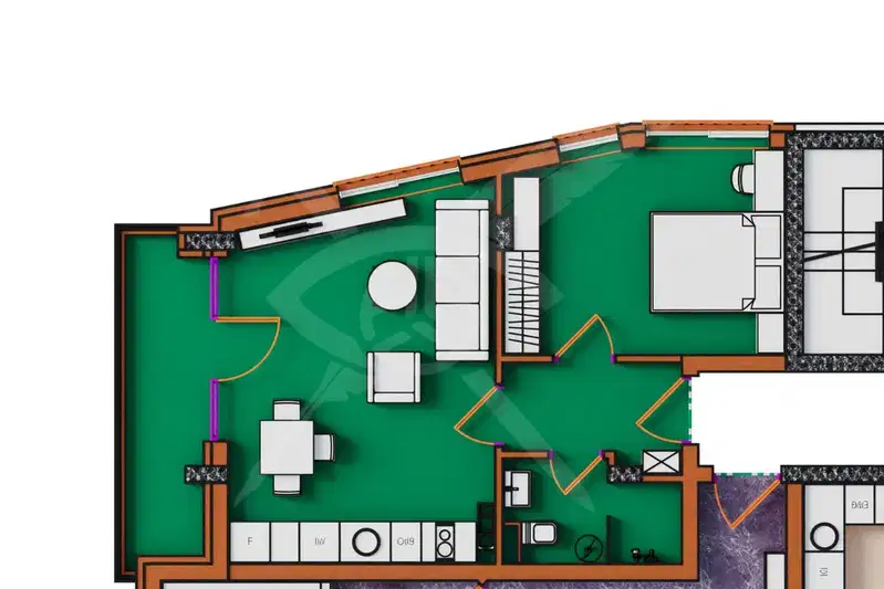 Two-room apartment in Meden Rudnik - zone B, Burgas