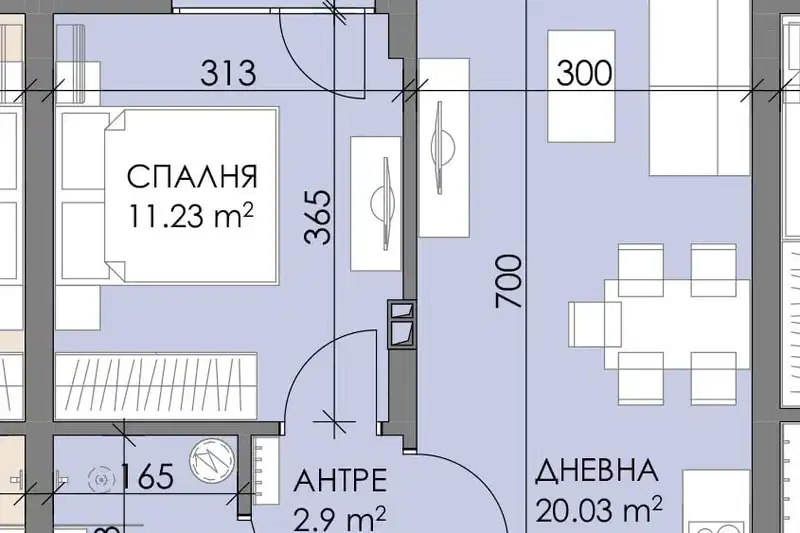 Двустаен апартамент в Меден рудник - зона В с тераса и гледка