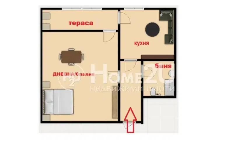 2-bedroom apartment in Burgas, Slaveikov