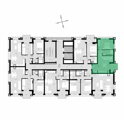Снимка 3 — Двустаен апартамент с панорамна тераса в Славейков, Бургас