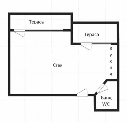 Снимка 4 — Просторен 1-стаен апартамент в Възраждане, Бургас с две тераси