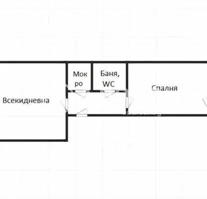 Снимка 3 — Просторен 2-стаен апартамент в ж.к. Възраждане, Бургас
