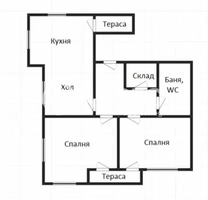Photo 4 — Three-room apartment with terrace in Vazrazhdane, Burgas