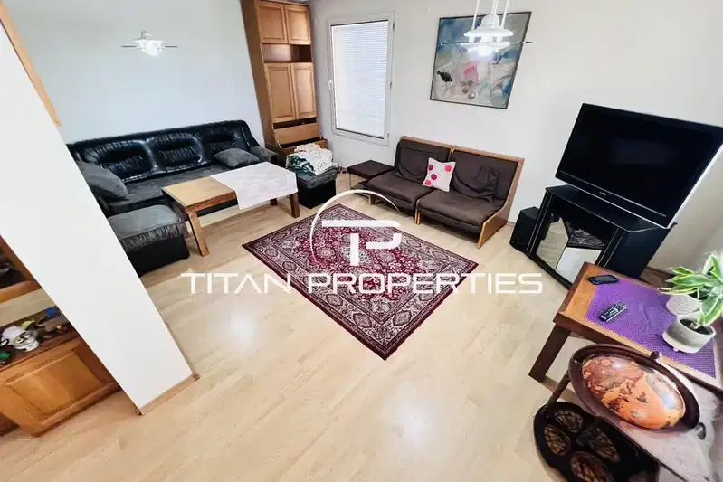 Three-room apartment with large terrace in Vazrazhdane, Burgas