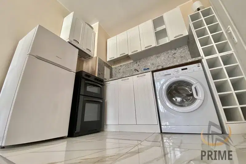 Two-room apartment in Zornitsa with terrace in gated complex