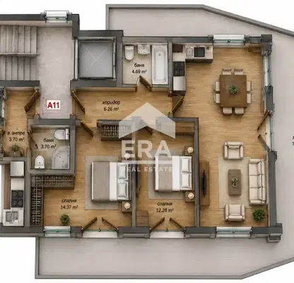 Photo 5 — 3-bedroom apartment in Haskovo, Mladejki Hylm