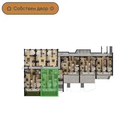 Снимка 3 — Тристаен апартамент в к.к. Чайка