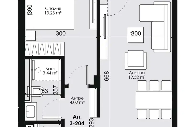 2-bedroom apartment in Sofia, Kostinbrod