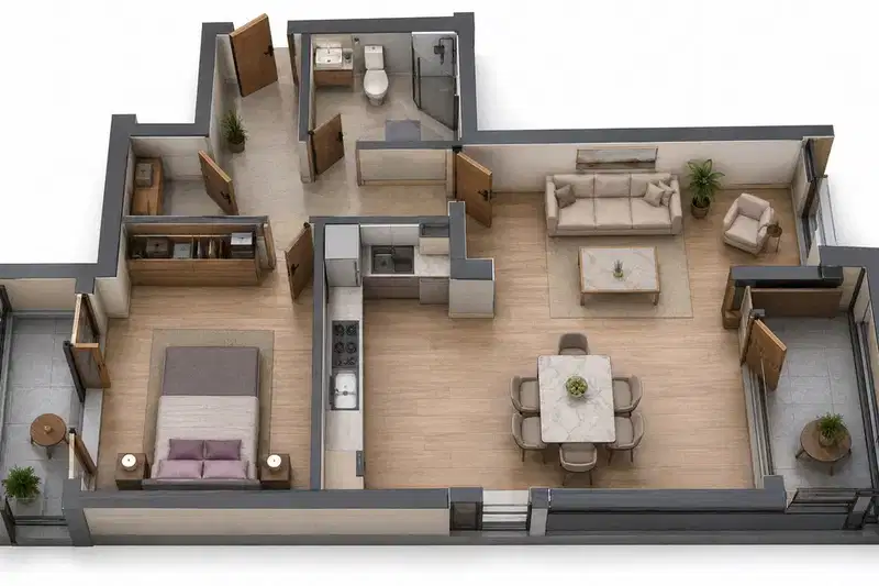 2-bedroom apartment in Vraca, Kozlodui