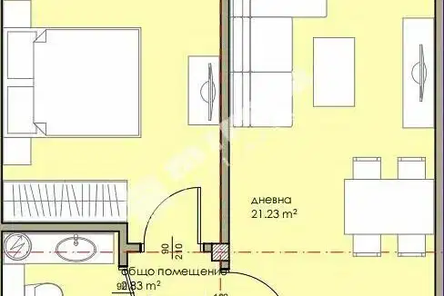 2-bedroom apartment in Burgas, Nesebyr