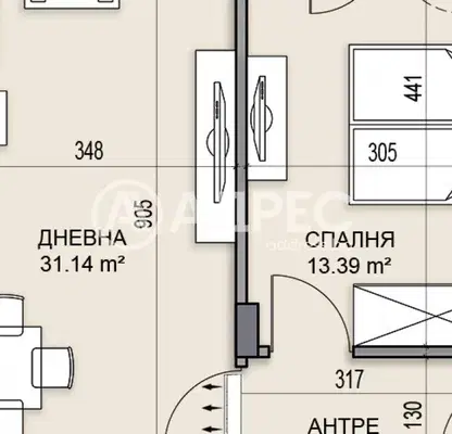 Photo 4 — 2-bedroom apartment in Plovdiv, Gagarin