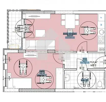 Photo 2 — Two-room apartment in Plovdiv, Hristo Smirnenski with terrace