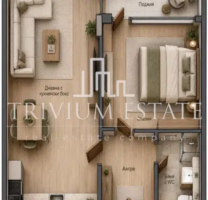 Photo 4 — Two-room apartment in Hristo Smirnenski with east aspect