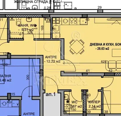 Photo 2 — Three-room apartment with terrace in Hristo Smirnenski, Plovdiv