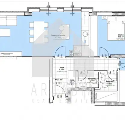 Photo 2 — Three-room apartment with two terraces in Hristo Smirnenski, Plovdiv
