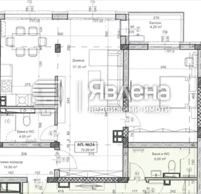 Снимка 2 — Двустаен апартамент в Каменица 2 с паркомясто в Пловдив