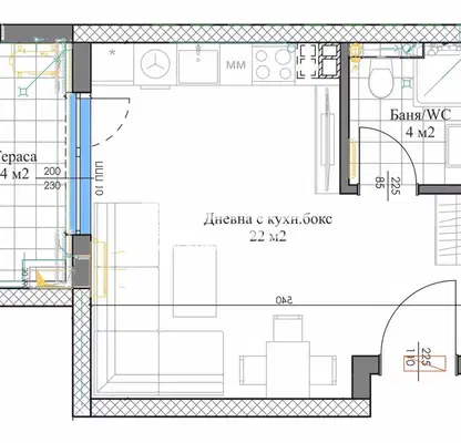 Photo 3 — 1-bedroom apartment in Plovdiv, Kyrshiyaka