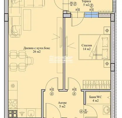 Photo 3 — 2-room apartment in Karsiyaka with terrace and parking space