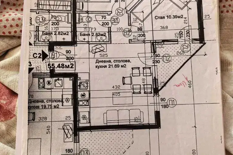3-bedroom apartment in Plovdiv, Kyrshiyaka